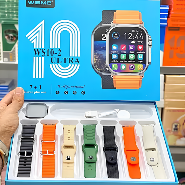 Smartwatch Ws10-2 ULTRA 49mm Amoled Esportivo KIT 7 Pulseiras